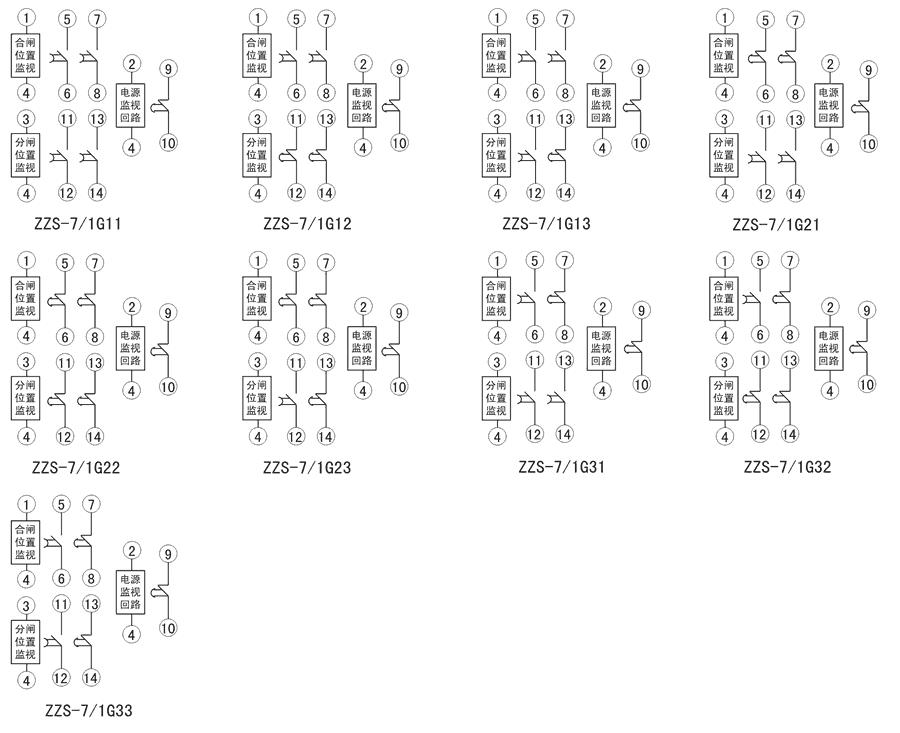 ZZS-7/1G13内部接线图