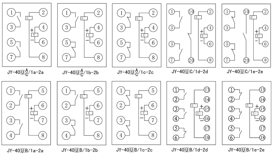 JY-40A/1A内部接线图