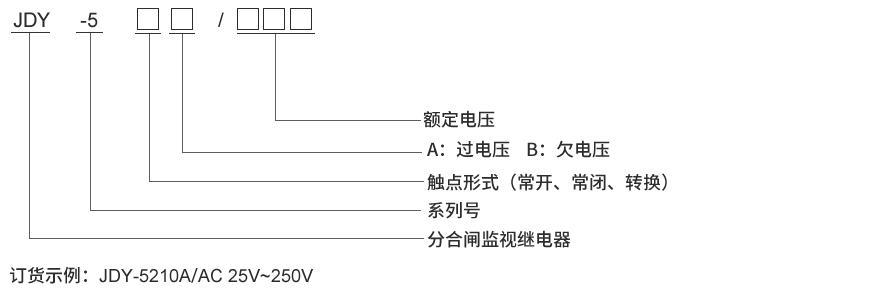 JDY-5101型号及其含义